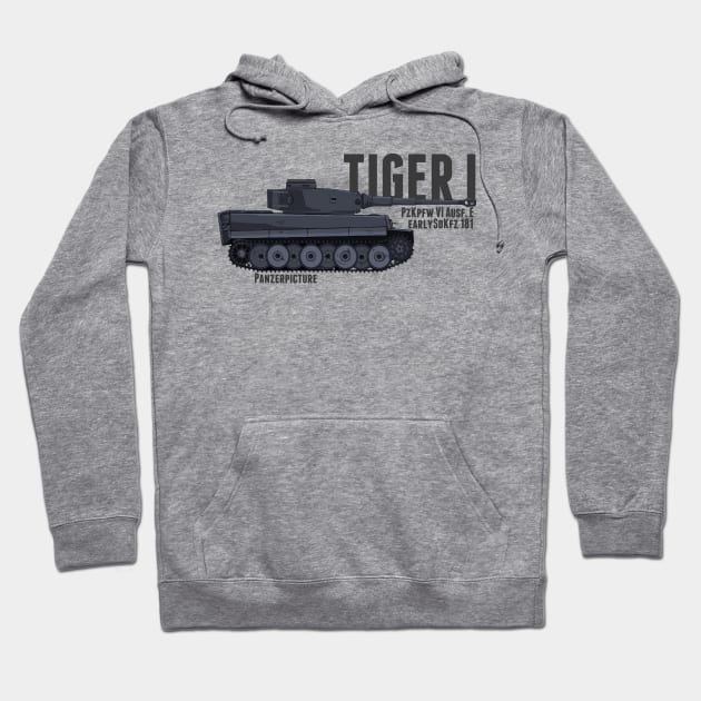 Tiger I Ausf.E Early Hoodie by Panzerpicture